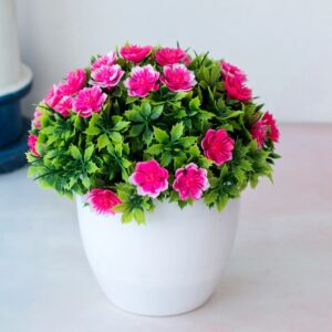 Thousand Layer Flower Artificial Plants Bonsai Small Tree Pot Fake Plant Flowers Potted Ornaments Home Room Table Decoration